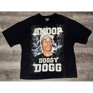 Dogg Supply By SNOOP DOGG Snoop Doggy Dogg Rap T Shirt Sz XL Black Hip Hop Y2K
